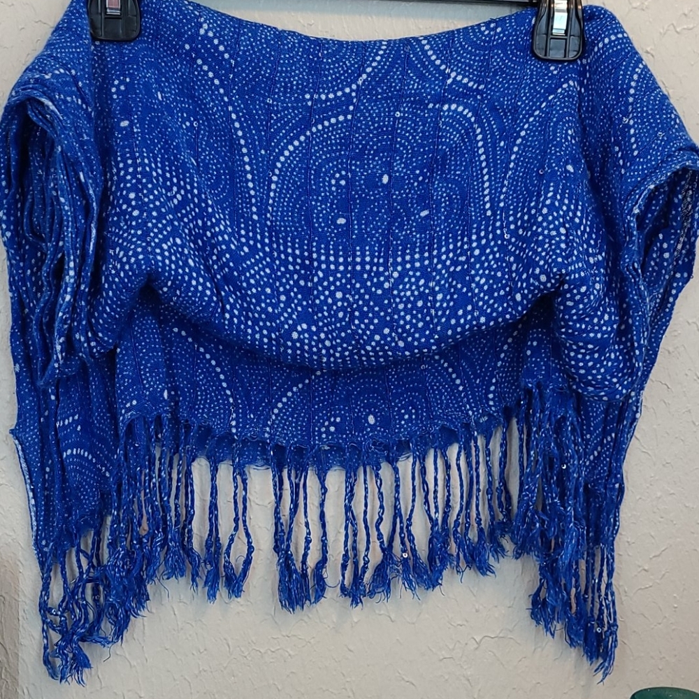 🩶 65" blue scarf